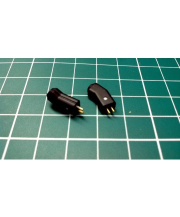 A Pair New UE pins Connector Plug with Shell Black