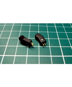 A Pair New UE pins Connector Plug with Shell Black