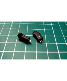 A Pair New UE pins Connector Plug with Shell Black
